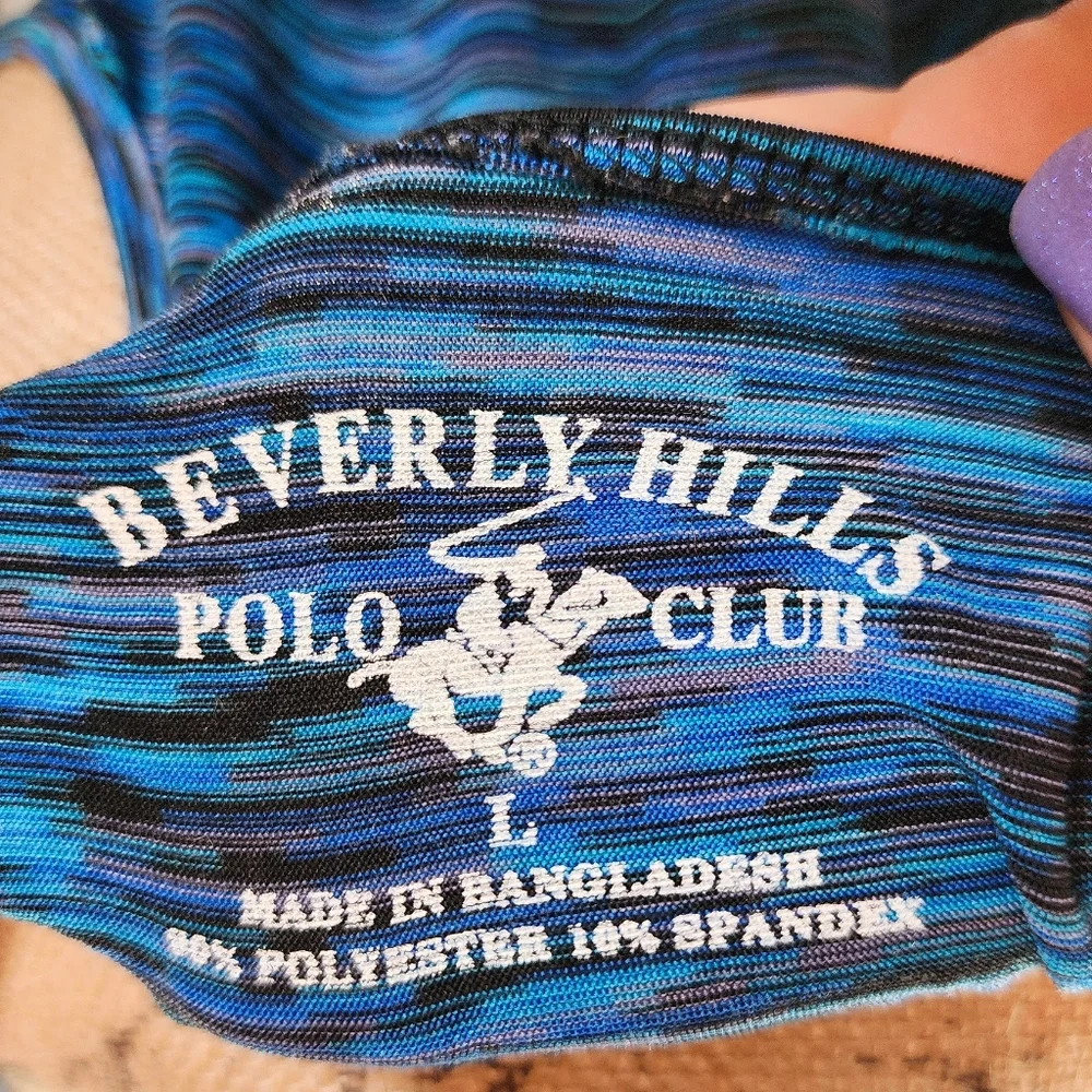 Polo Club Razorback Workout Tank in Blue, Large - Picture 5 of 5